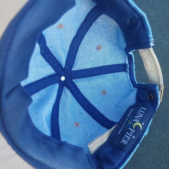 Vintage FORD Super Duty Embroidery Trucker Hat Cap Denim - Picture 5 of 5